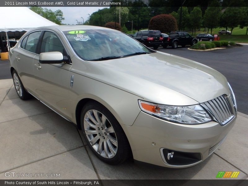 Gold Leaf Metallic / Cashmere 2011 Lincoln MKS EcoBoost AWD