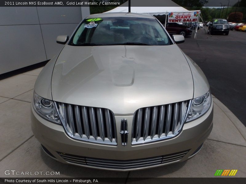 Gold Leaf Metallic / Cashmere 2011 Lincoln MKS EcoBoost AWD