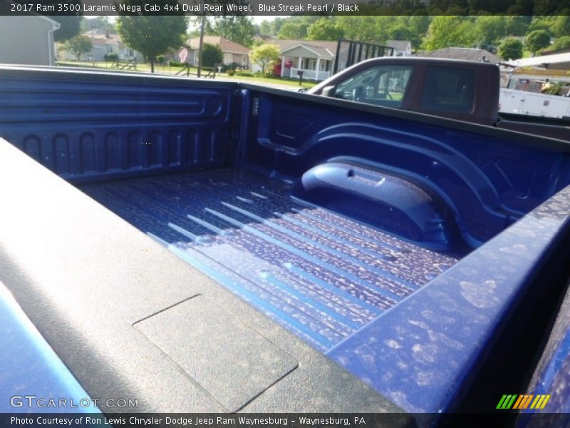 Blue Streak Pearl / Black 2017 Ram 3500 Laramie Mega Cab 4x4 Dual Rear Wheel