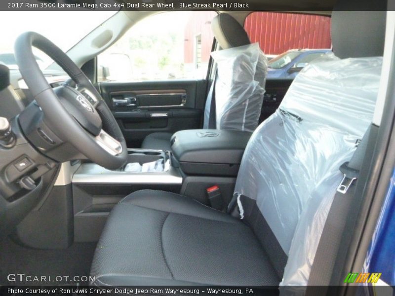 Blue Streak Pearl / Black 2017 Ram 3500 Laramie Mega Cab 4x4 Dual Rear Wheel