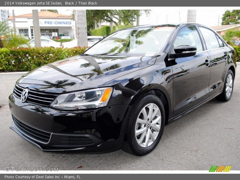 Black / Titan Black 2014 Volkswagen Jetta SE Sedan