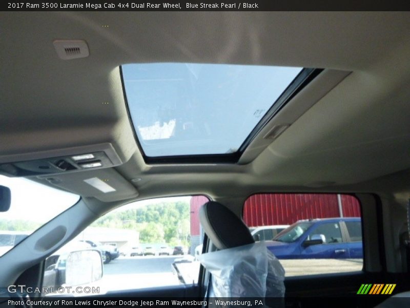 Blue Streak Pearl / Black 2017 Ram 3500 Laramie Mega Cab 4x4 Dual Rear Wheel