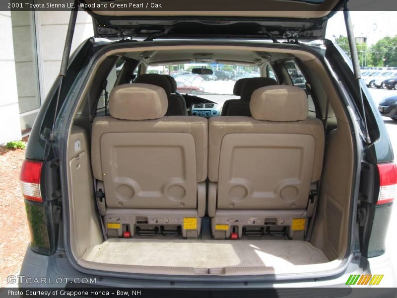 Woodland Green Pearl / Oak 2001 Toyota Sienna LE