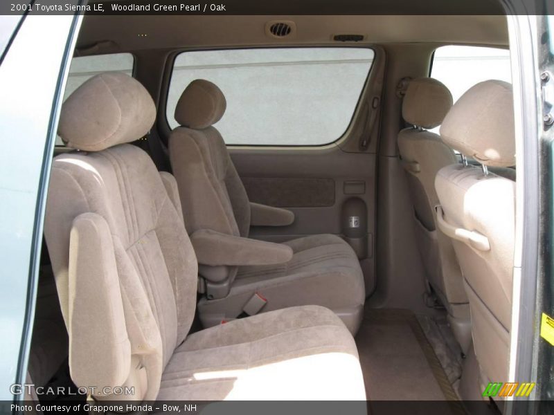 Woodland Green Pearl / Oak 2001 Toyota Sienna LE