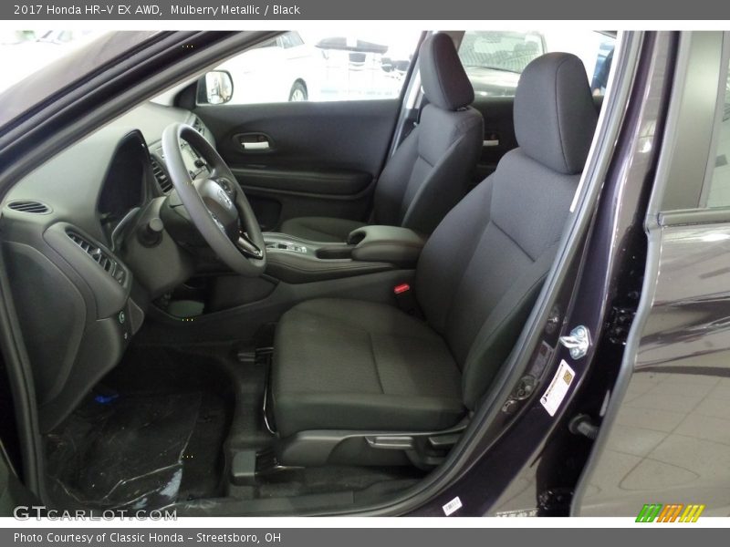 Mulberry Metallic / Black 2017 Honda HR-V EX AWD
