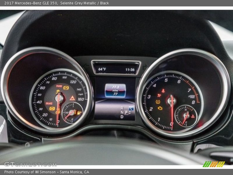Selenite Grey Metallic / Black 2017 Mercedes-Benz GLE 350
