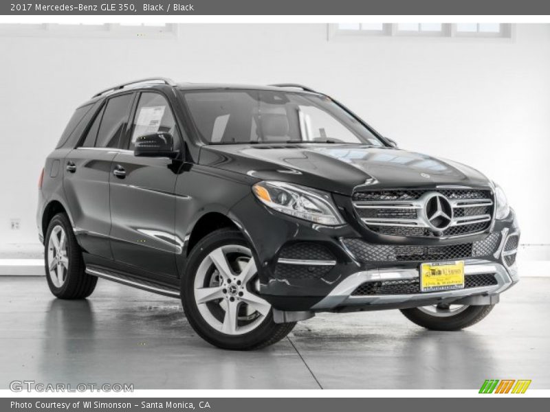 Black / Black 2017 Mercedes-Benz GLE 350