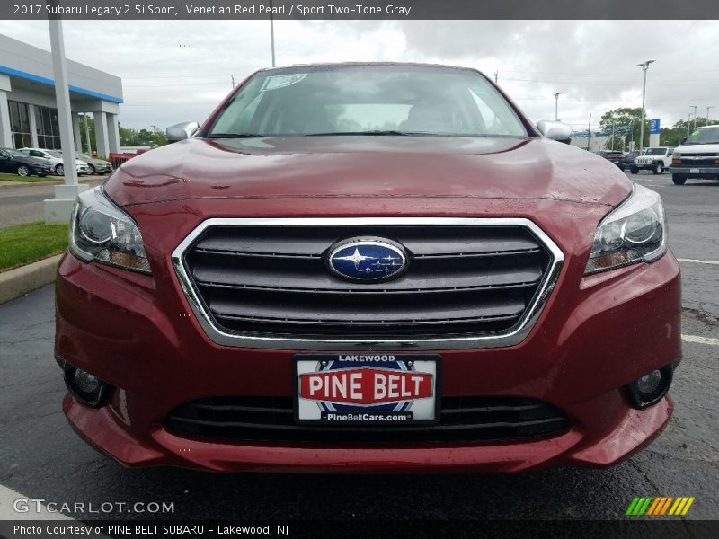 Venetian Red Pearl / Sport Two-Tone Gray 2017 Subaru Legacy 2.5i Sport
