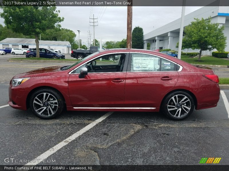 Venetian Red Pearl / Sport Two-Tone Gray 2017 Subaru Legacy 2.5i Sport