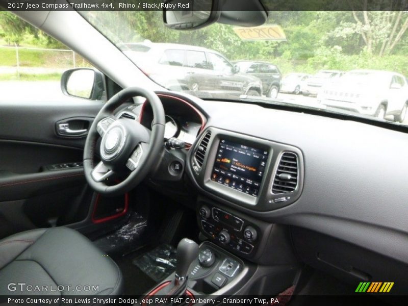 Rhino / Black/Ruby Red 2017 Jeep Compass Trailhawk 4x4