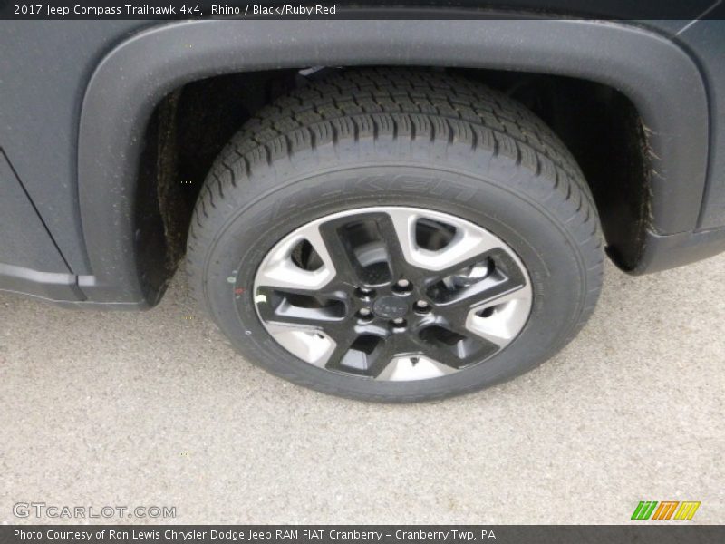 Rhino / Black/Ruby Red 2017 Jeep Compass Trailhawk 4x4