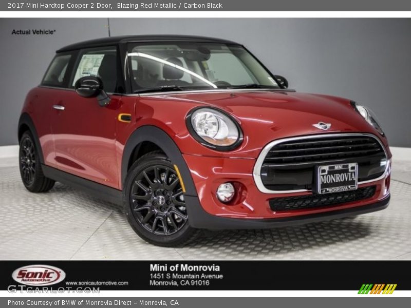 Blazing Red Metallic / Carbon Black 2017 Mini Hardtop Cooper 2 Door