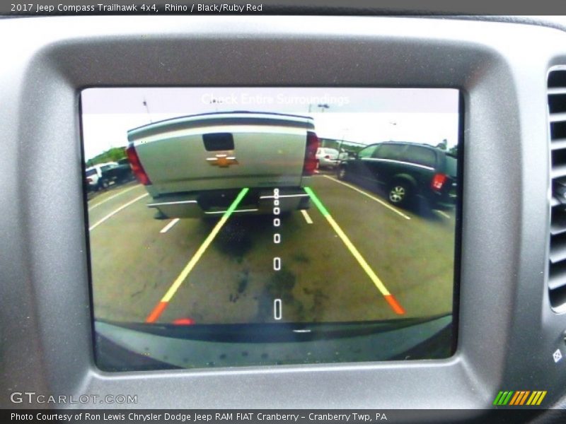 Rhino / Black/Ruby Red 2017 Jeep Compass Trailhawk 4x4