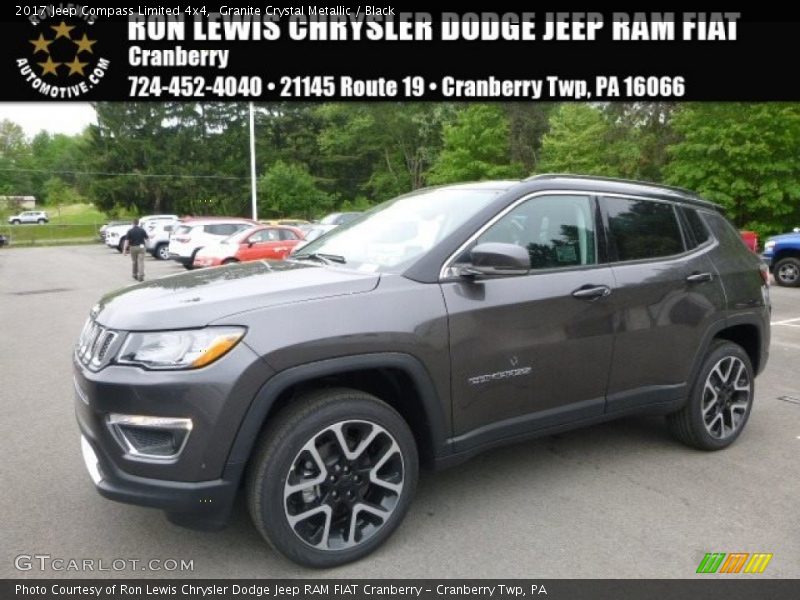 Granite Crystal Metallic / Black 2017 Jeep Compass Limited 4x4