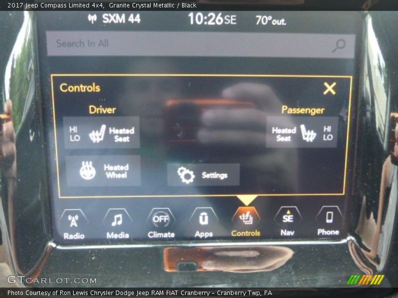 Granite Crystal Metallic / Black 2017 Jeep Compass Limited 4x4