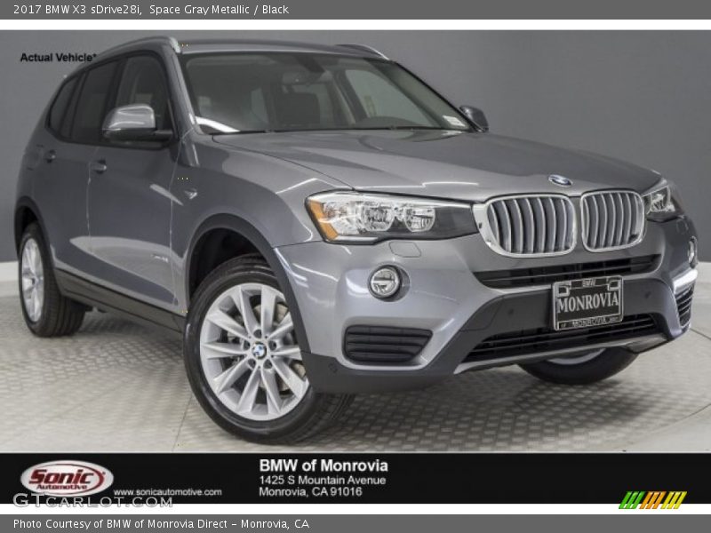 Space Gray Metallic / Black 2017 BMW X3 sDrive28i