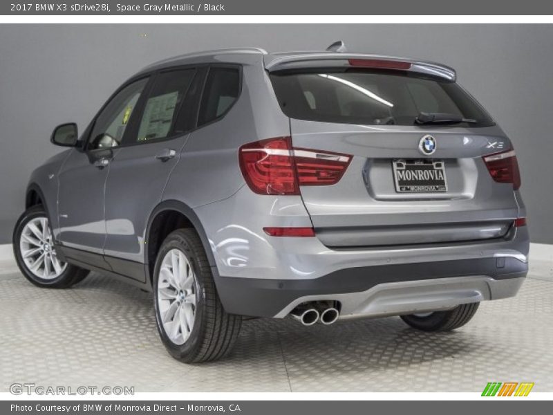 Space Gray Metallic / Black 2017 BMW X3 sDrive28i