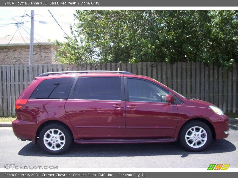 Salsa Red Pearl / Stone Gray 2004 Toyota Sienna XLE