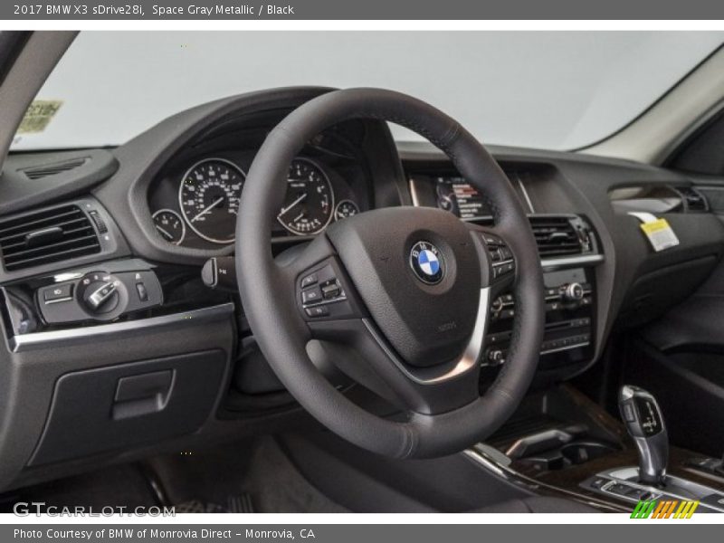 Space Gray Metallic / Black 2017 BMW X3 sDrive28i