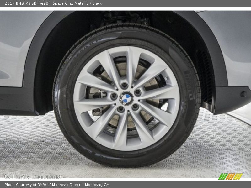 Space Gray Metallic / Black 2017 BMW X3 sDrive28i