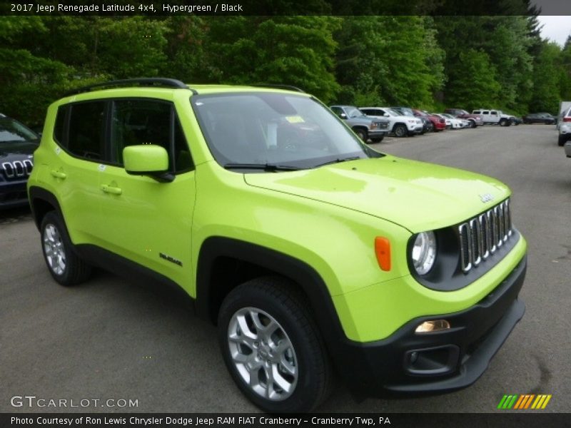 Hypergreen / Black 2017 Jeep Renegade Latitude 4x4