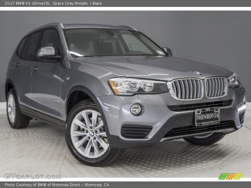 Space Gray Metallic / Black 2017 BMW X3 sDrive28i