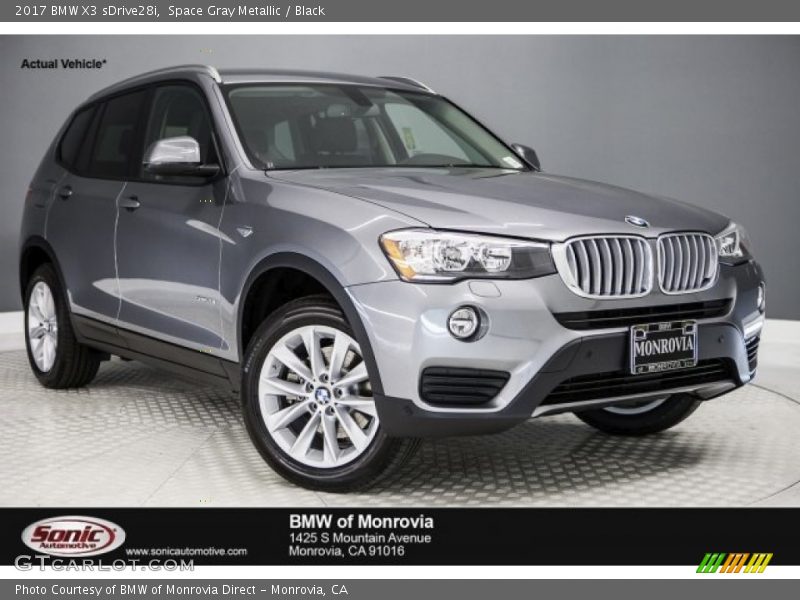 Space Gray Metallic / Black 2017 BMW X3 sDrive28i