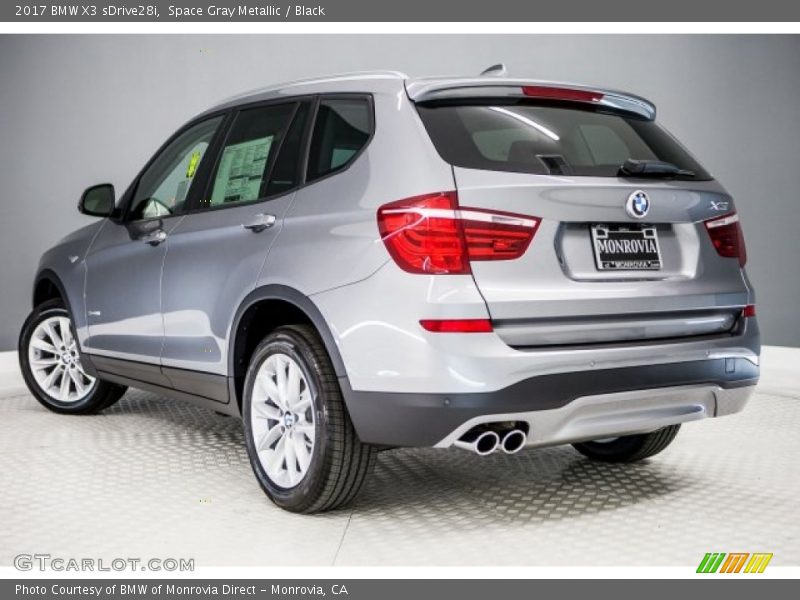 Space Gray Metallic / Black 2017 BMW X3 sDrive28i