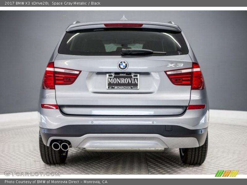 Space Gray Metallic / Black 2017 BMW X3 sDrive28i