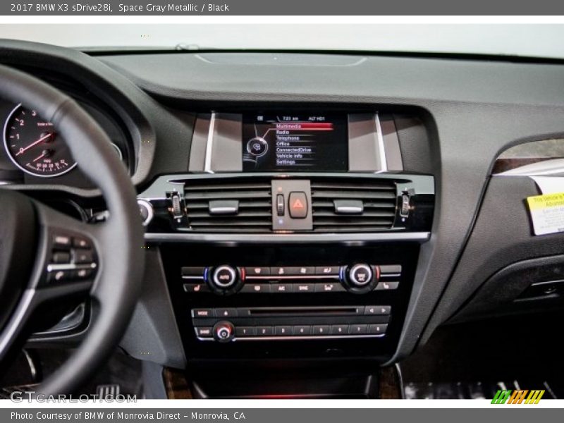 Space Gray Metallic / Black 2017 BMW X3 sDrive28i