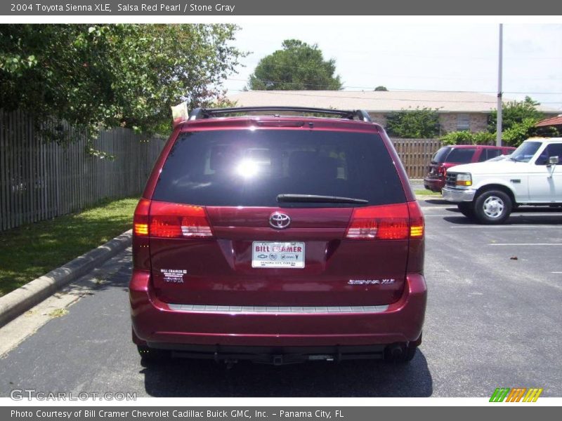 Salsa Red Pearl / Stone Gray 2004 Toyota Sienna XLE