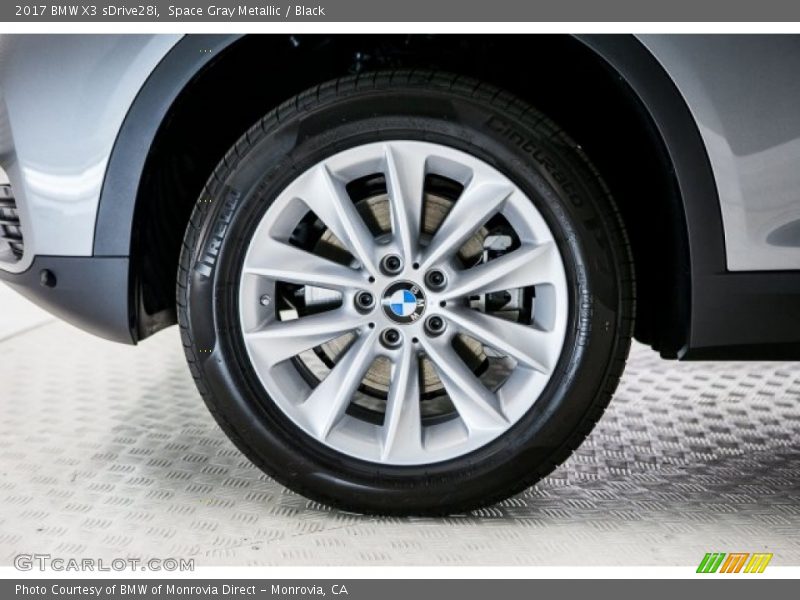 Space Gray Metallic / Black 2017 BMW X3 sDrive28i