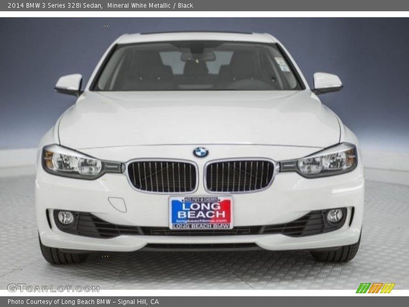 Mineral White Metallic / Black 2014 BMW 3 Series 328i Sedan