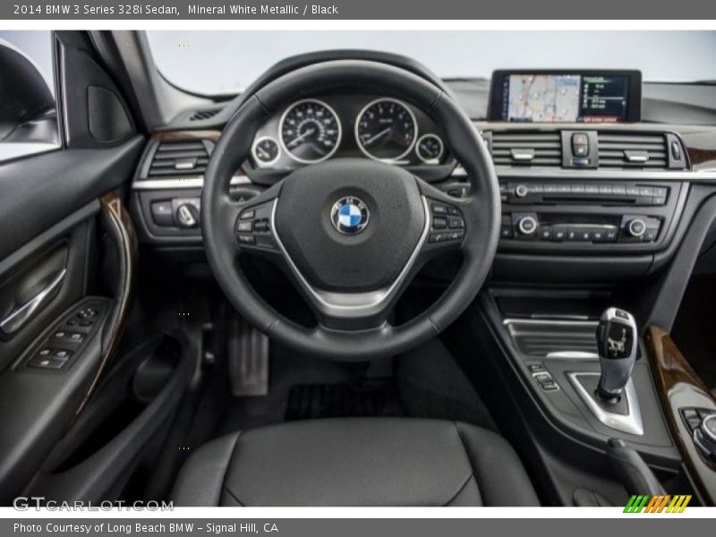 Mineral White Metallic / Black 2014 BMW 3 Series 328i Sedan