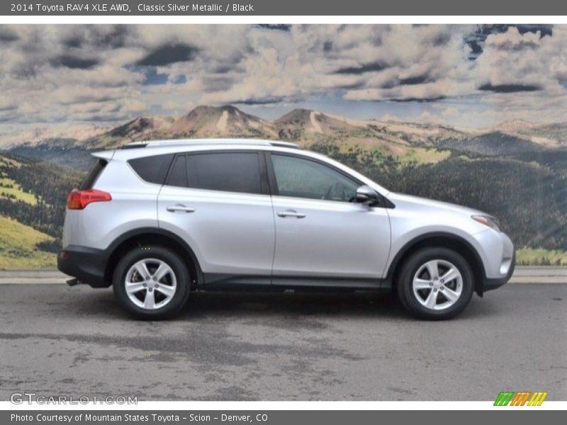 Classic Silver Metallic / Black 2014 Toyota RAV4 XLE AWD