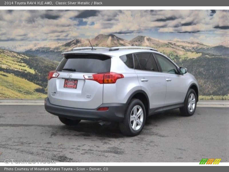 Classic Silver Metallic / Black 2014 Toyota RAV4 XLE AWD