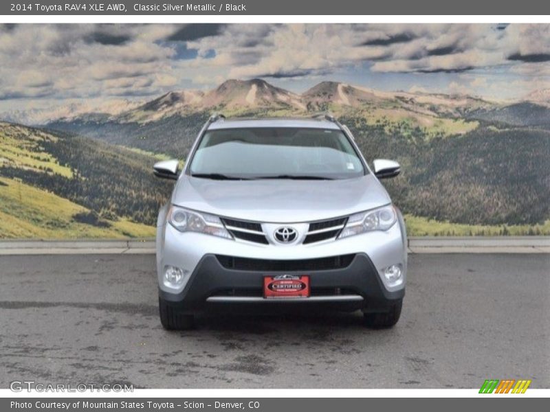 Classic Silver Metallic / Black 2014 Toyota RAV4 XLE AWD