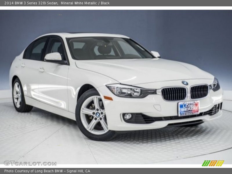 Mineral White Metallic / Black 2014 BMW 3 Series 328i Sedan