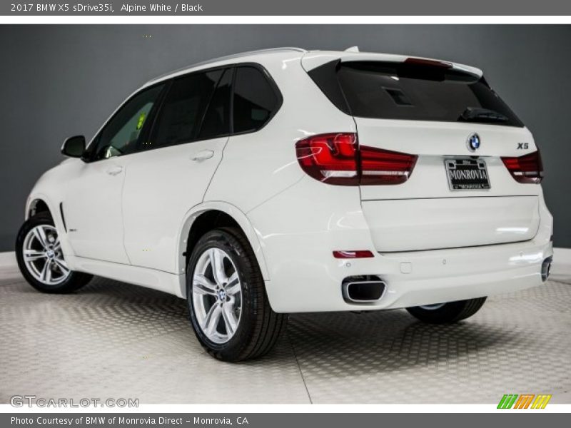 Alpine White / Black 2017 BMW X5 sDrive35i