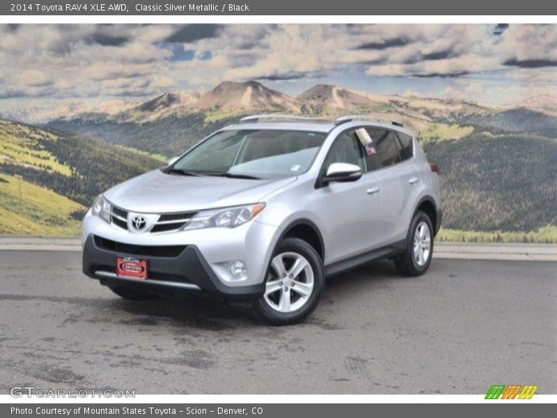 Classic Silver Metallic / Black 2014 Toyota RAV4 XLE AWD