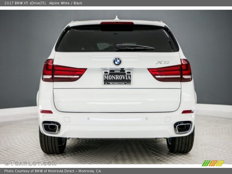 Alpine White / Black 2017 BMW X5 sDrive35i