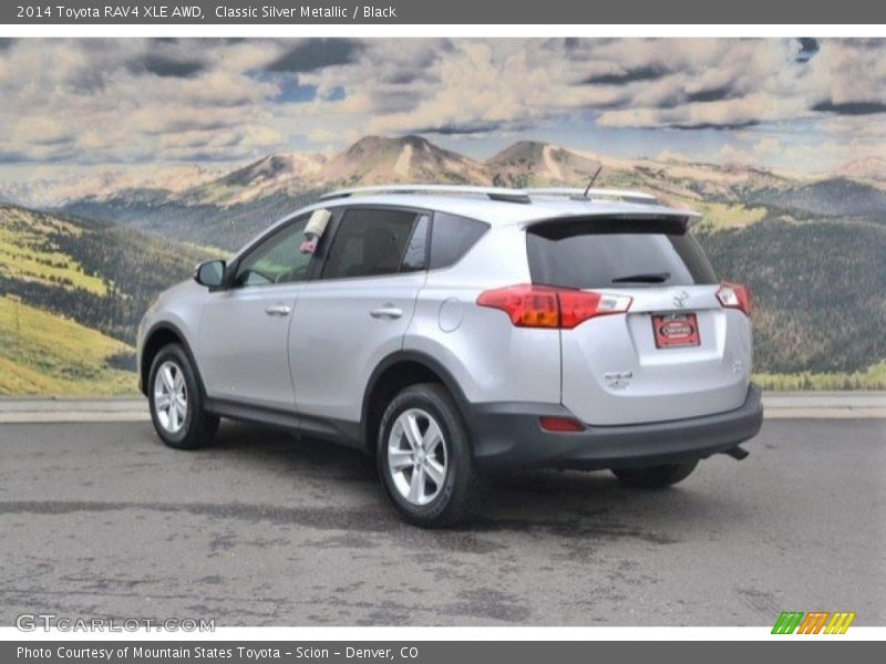 Classic Silver Metallic / Black 2014 Toyota RAV4 XLE AWD