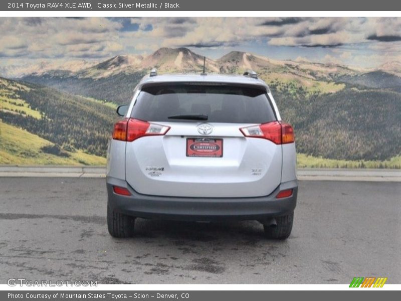Classic Silver Metallic / Black 2014 Toyota RAV4 XLE AWD