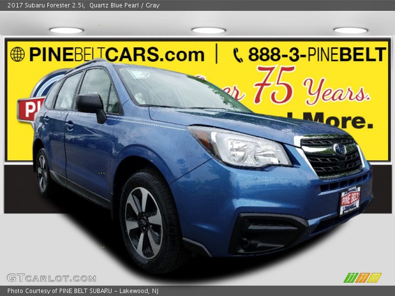 Quartz Blue Pearl / Gray 2017 Subaru Forester 2.5i