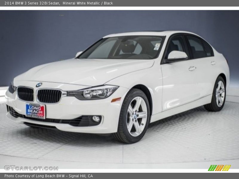 Mineral White Metallic / Black 2014 BMW 3 Series 328i Sedan