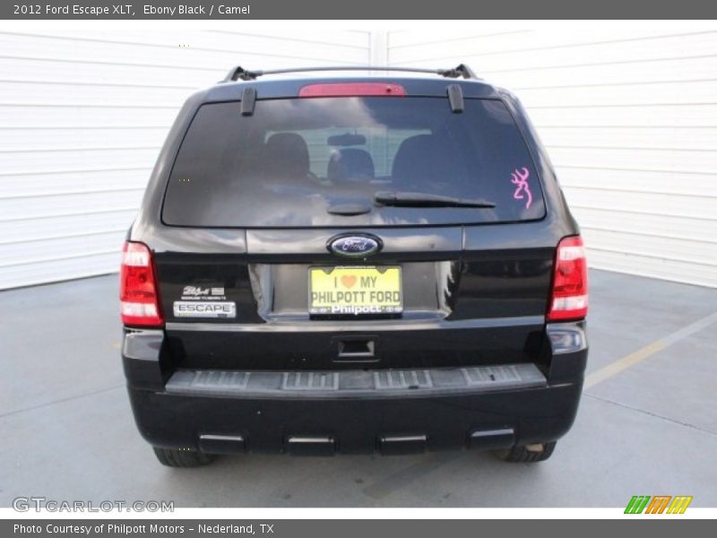 Ebony Black / Camel 2012 Ford Escape XLT