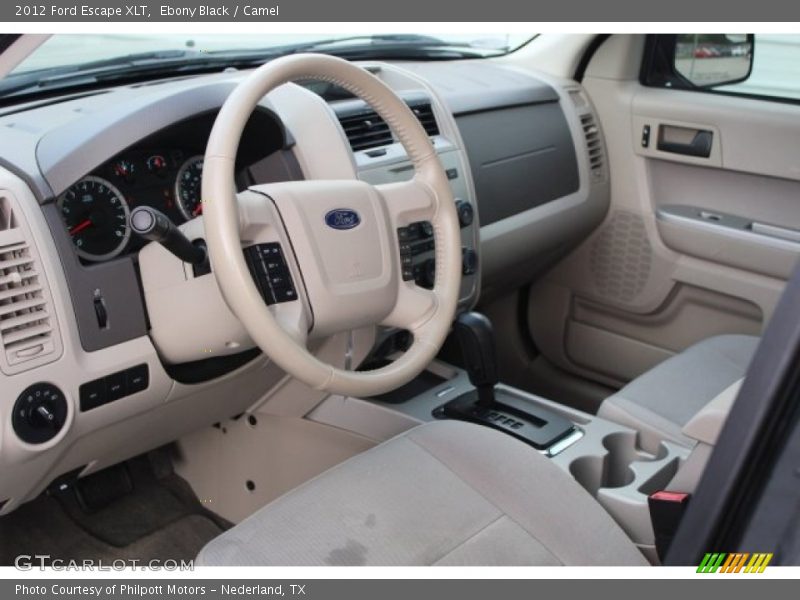 Ebony Black / Camel 2012 Ford Escape XLT