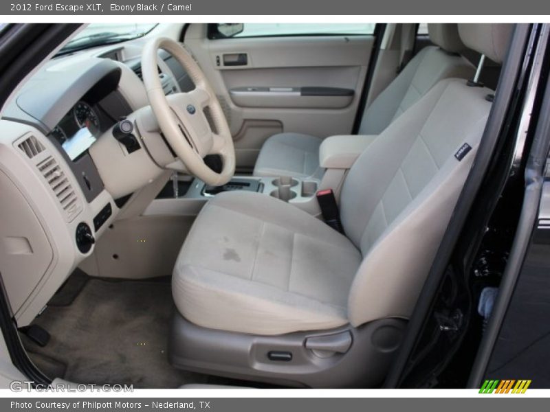 Ebony Black / Camel 2012 Ford Escape XLT