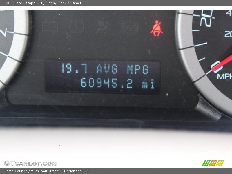 Ebony Black / Camel 2012 Ford Escape XLT