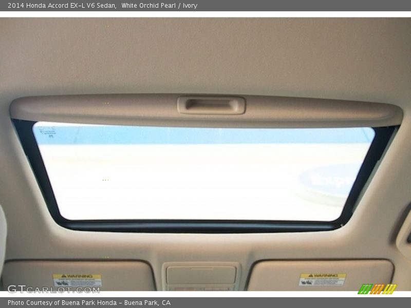 White Orchid Pearl / Ivory 2014 Honda Accord EX-L V6 Sedan